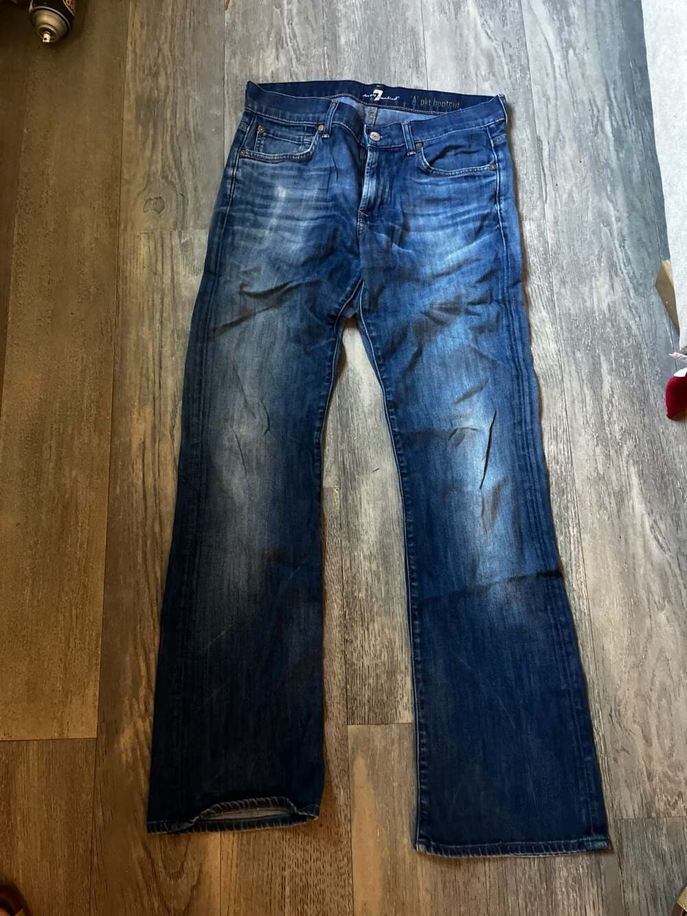 7 For All Mankind A Pkt Bootcut Jeans Blue Denim